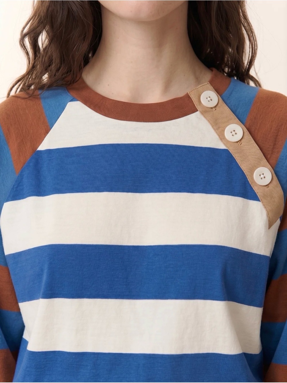 Leon & Harper Samson Strp Striped Sweatshirt Colorful Multicolor Size M NWT! - Picture 5 of 11